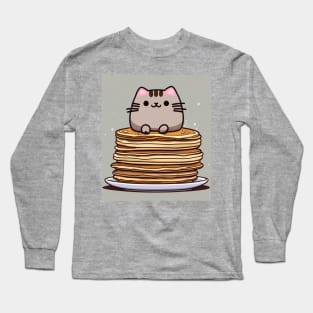 Breakfast buddy Pusheen Long Sleeve T-Shirt